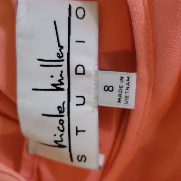 NICOLE MILLER STUDIO Ruffle Cold Shoulder Dress  - Picture 6 of 10